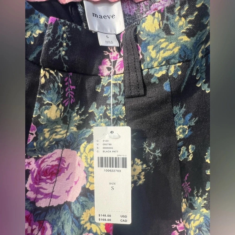 NWT MAEVE Anthropologie Avery Wide-Leg Trousers Size Small - Picture 5 of 5